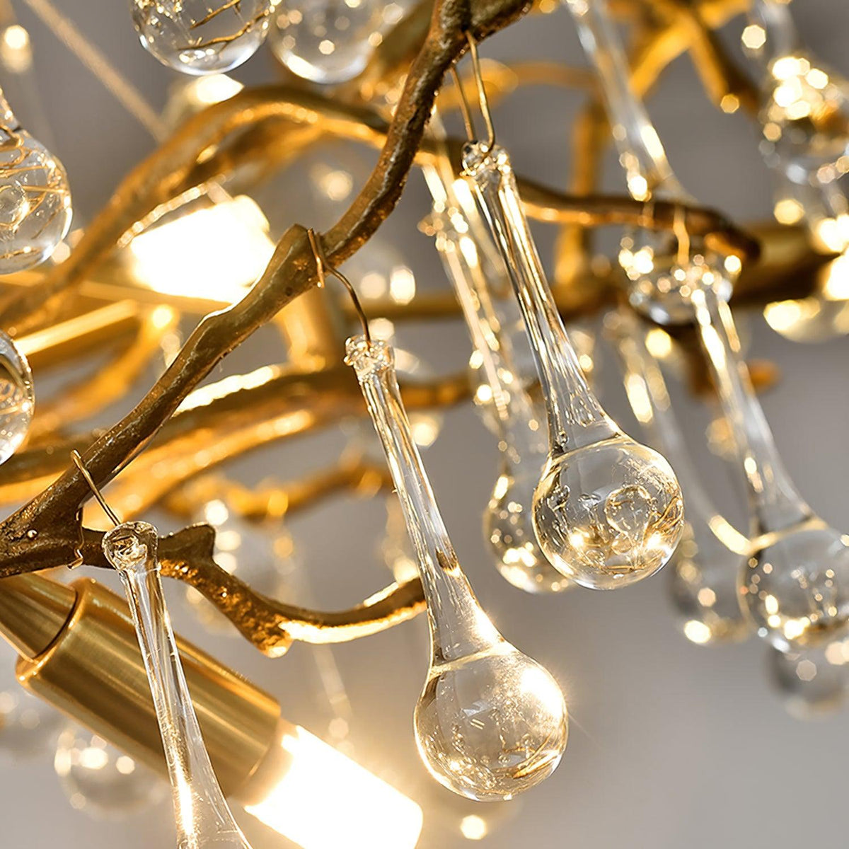 Elyeelle Chandelier Brass Crystal Branch