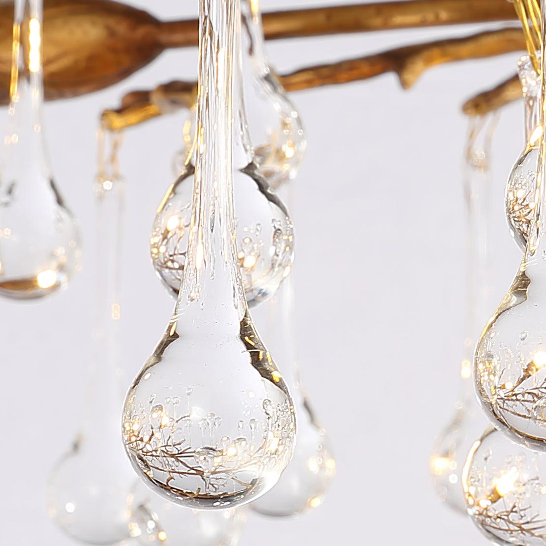 Elyeelle Chandelier Brass Crystal Branch