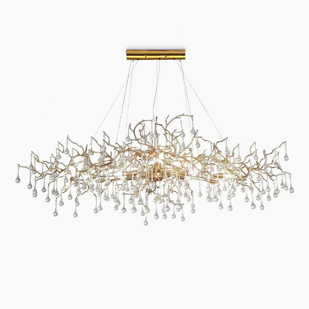 Elyeelle Chandelier Brass Crystal Branch