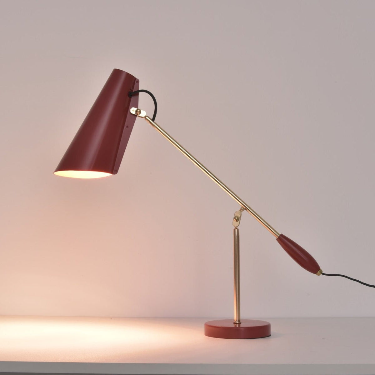 Orbix Steel Mid-Century Table Lamp