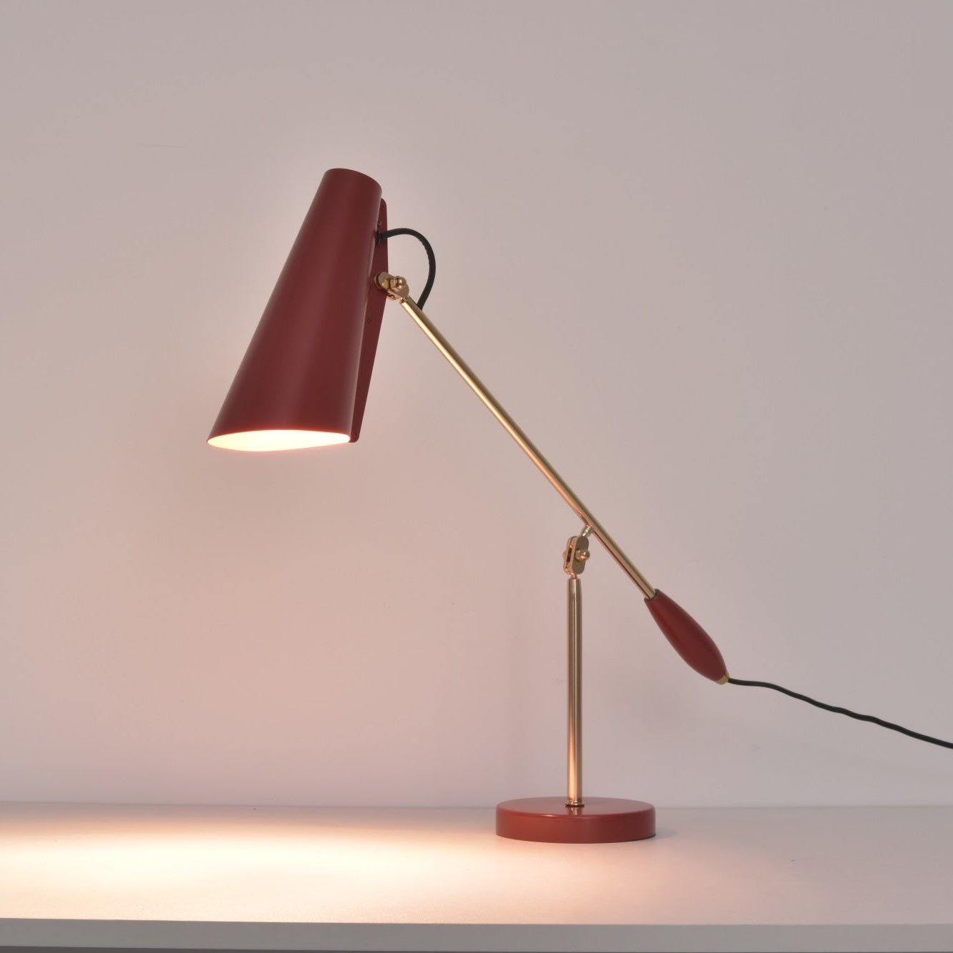 Orbix Steel Mid-Century Table Lamp
