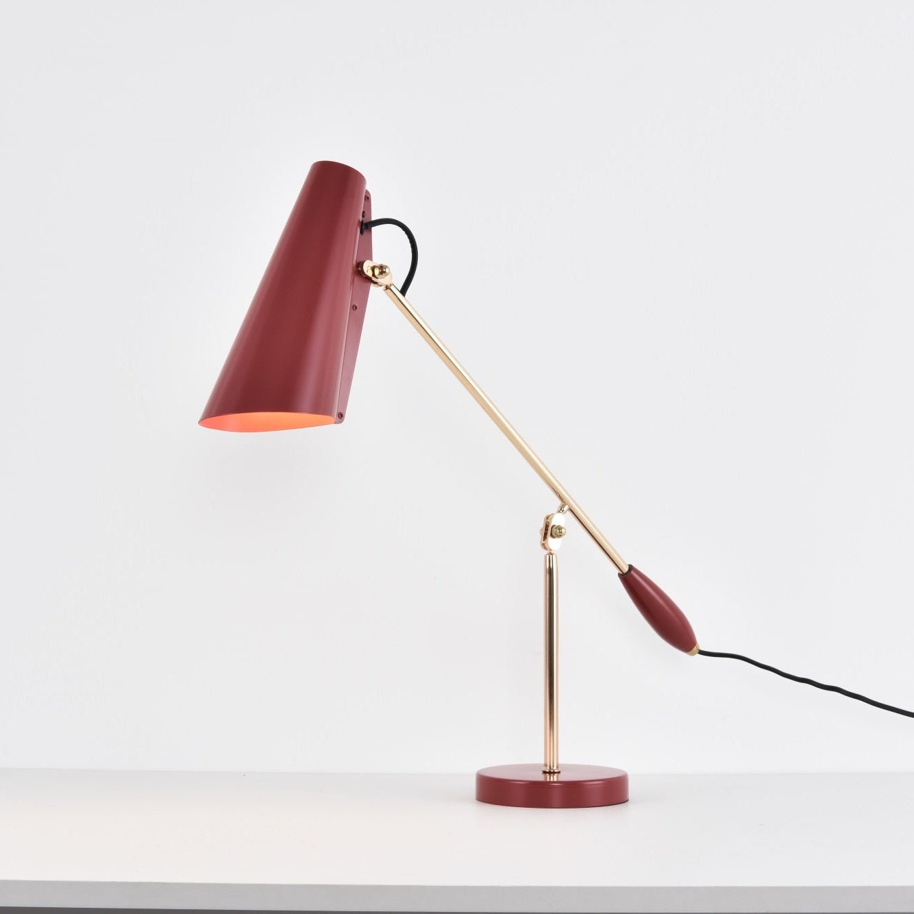 Orbix Steel Mid-Century Table Lamp - Neutral Decor