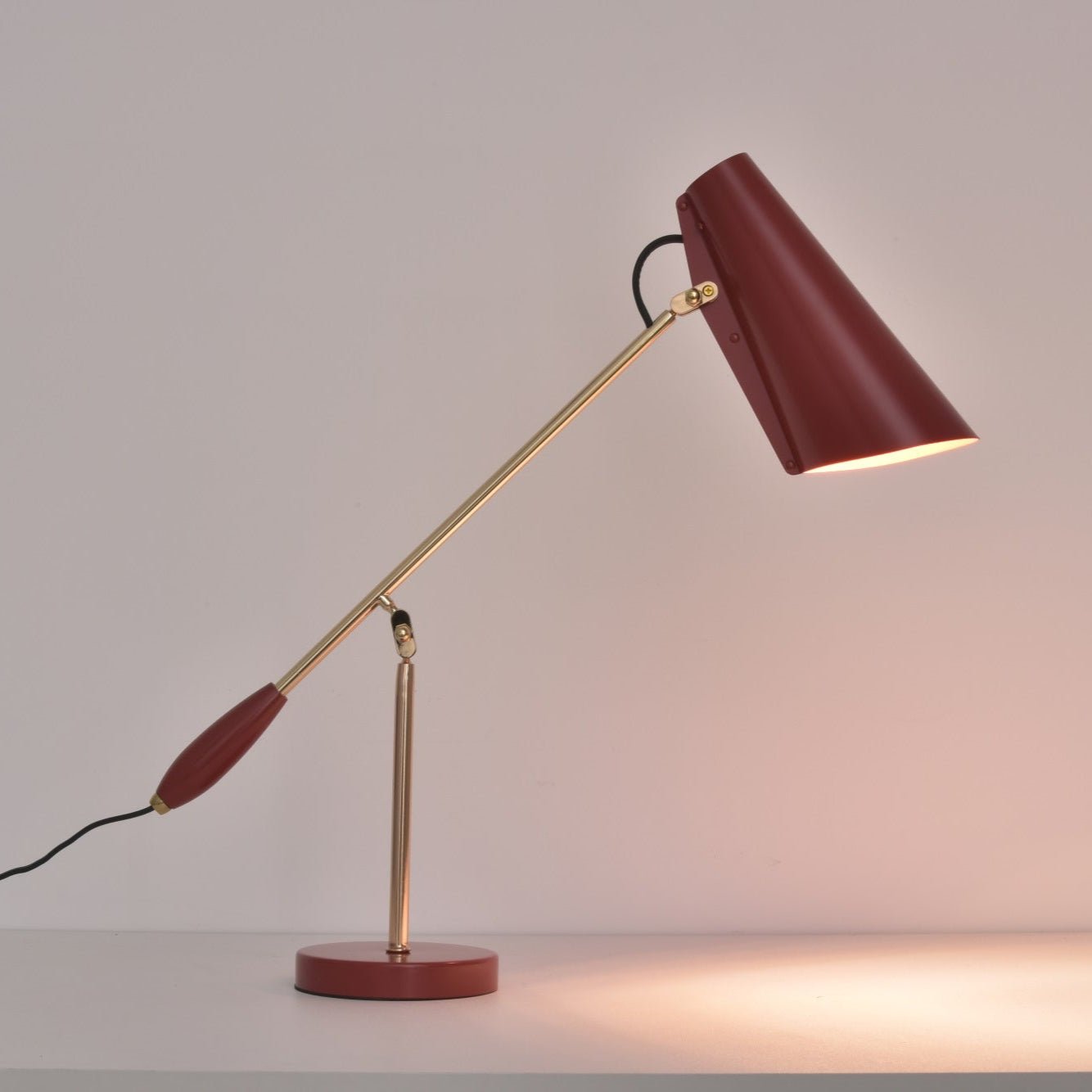 Orbix Steel Mid-Century Table Lamp