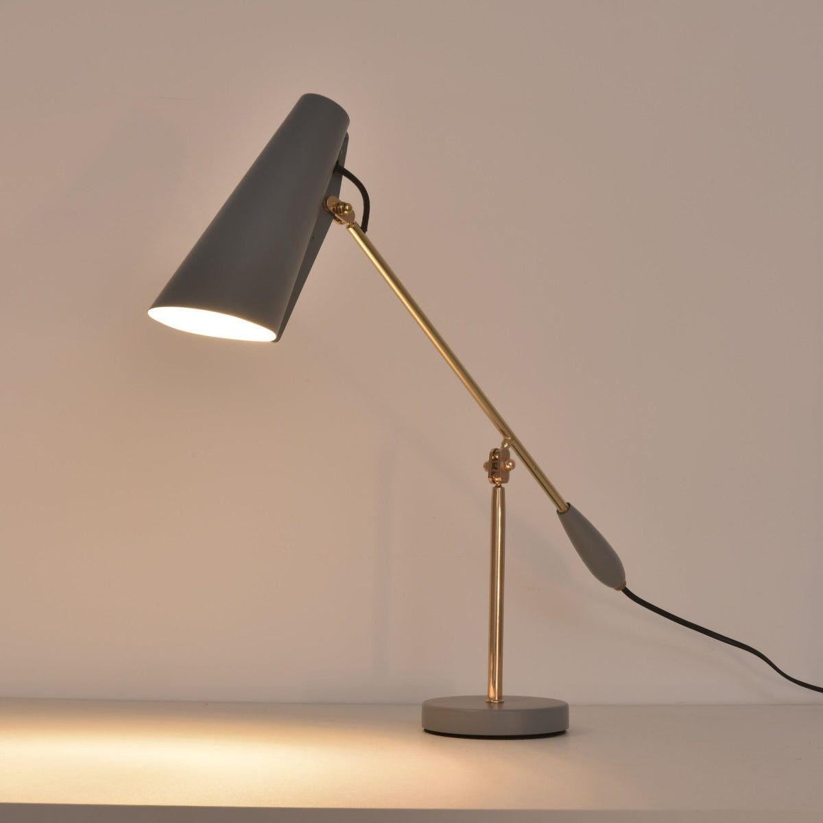 Orbix Steel Mid-Century Table Lamp