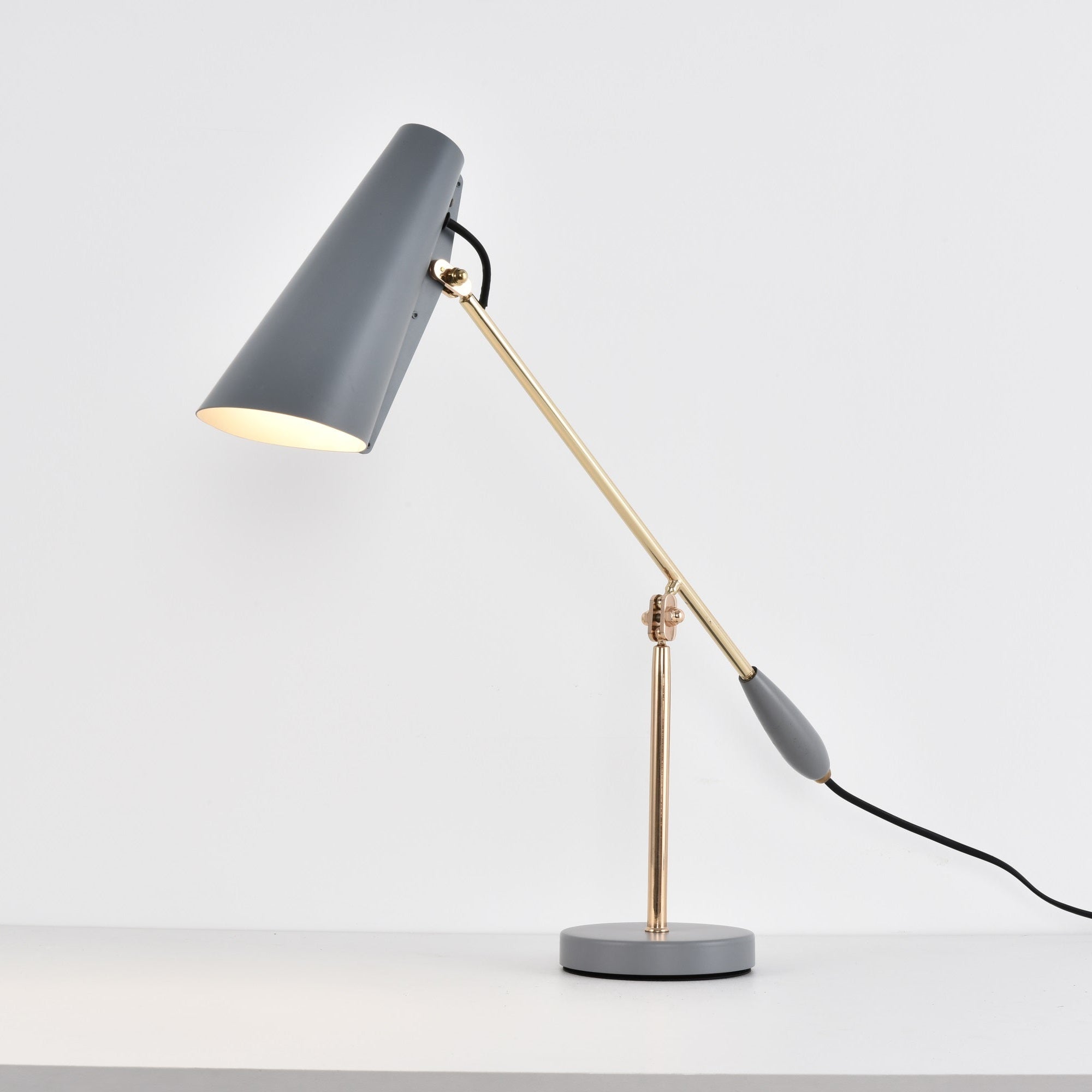 Orbix Steel Mid-Century Table Lamp
