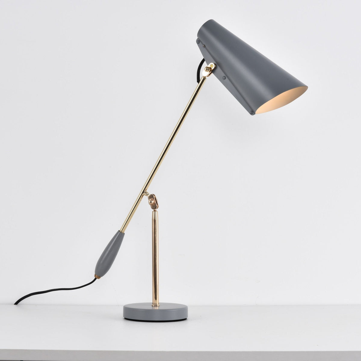Orbix Steel Mid-Century Table Lamp