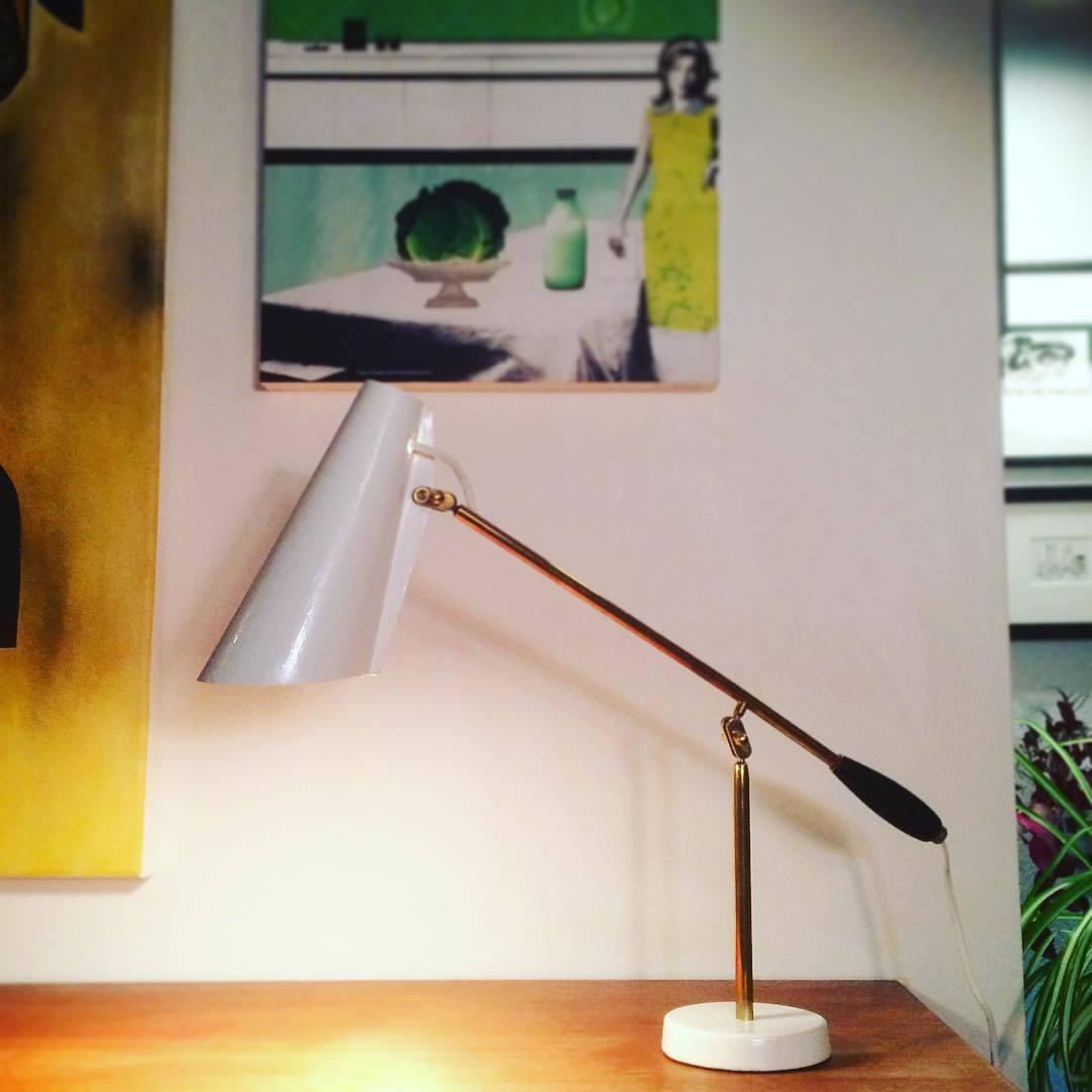 Orbix Steel Mid-Century Table Lamp