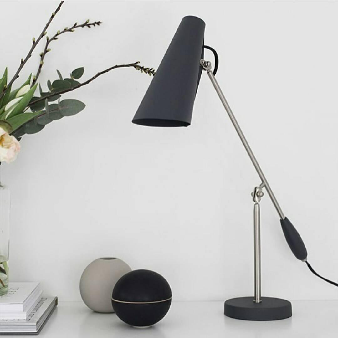 Orbix Steel Mid-Century Table Lamp - Neutral Decor