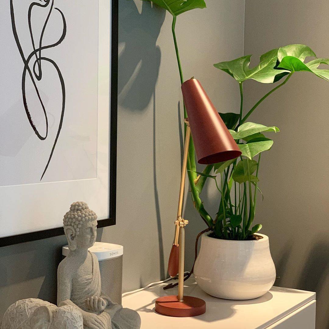 Orbix Steel Mid-Century Table Lamp