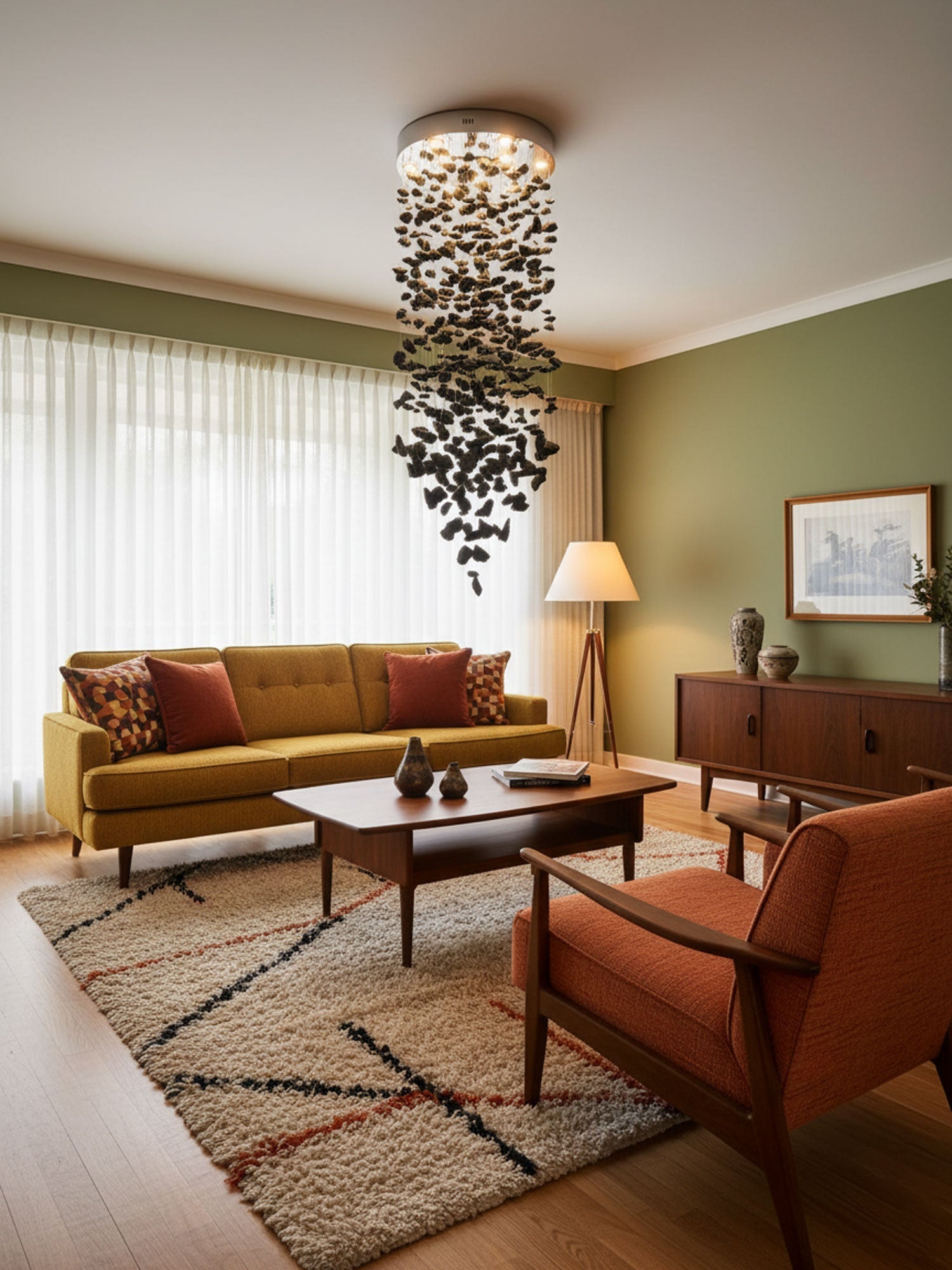 Orinridge Black Stones Chandelier