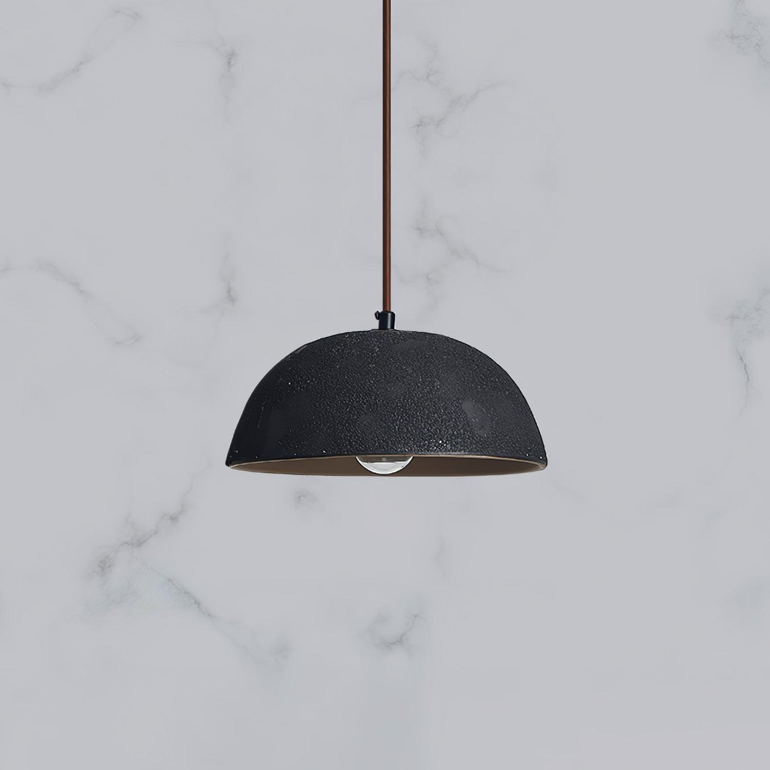 Dome Vintage Wood Pendant Lamp