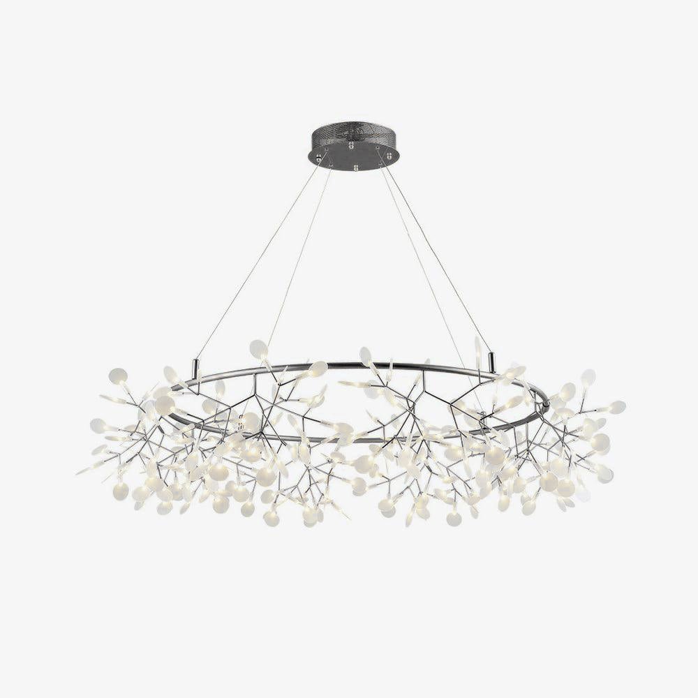 Zesion Chandelier Black Ring Firefly Branch