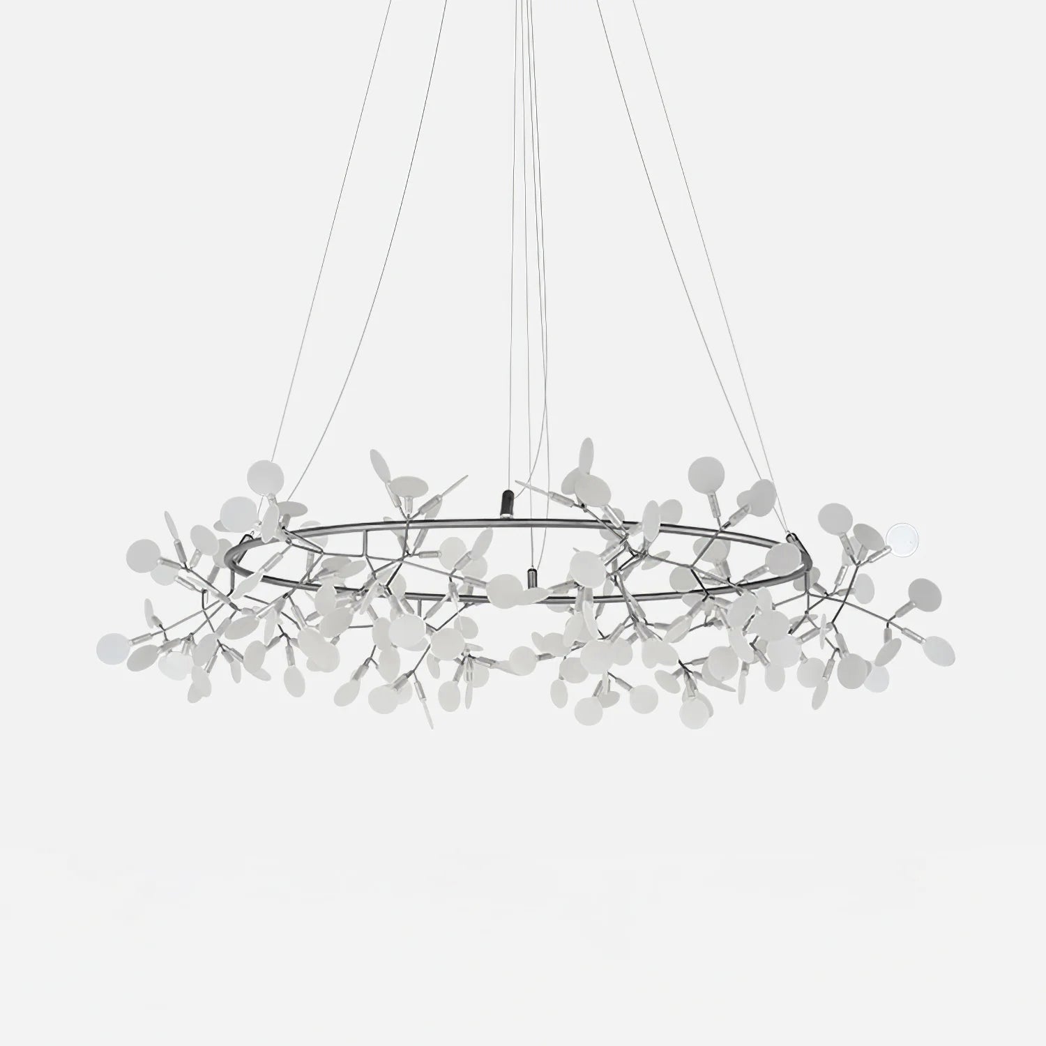 Zesion Chandelier Black Ring Firefly Branch