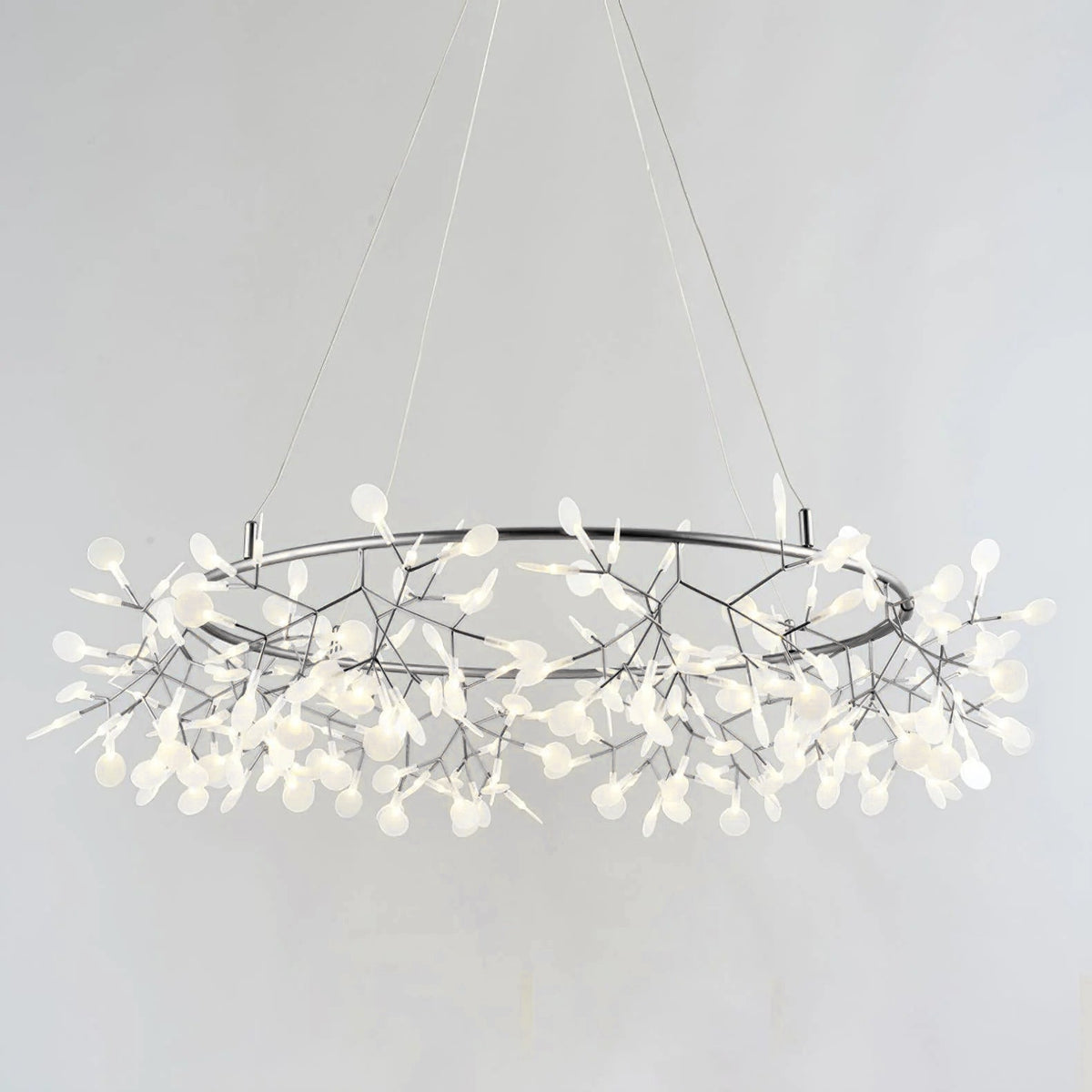 Zesion Chandelier Black Ring Firefly Branch