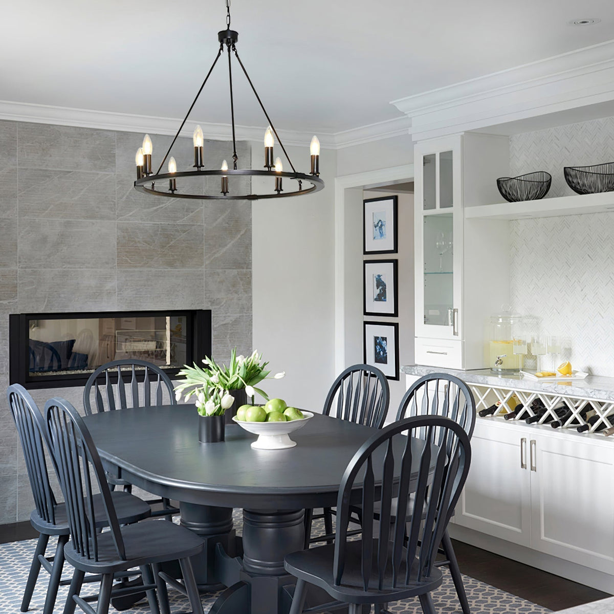 Orinoaria Industrial Iron Chandelier