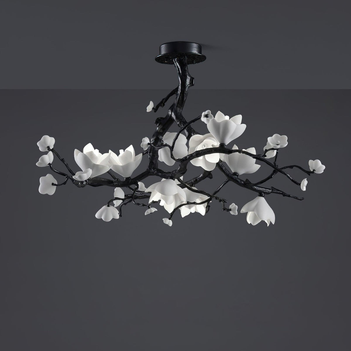 Aureira Pendant Lamp Black Copper Tree Wild Fruits
