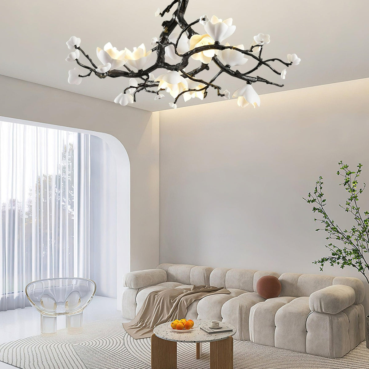Aureira Pendant Lamp Black Copper Tree Wild Fruits