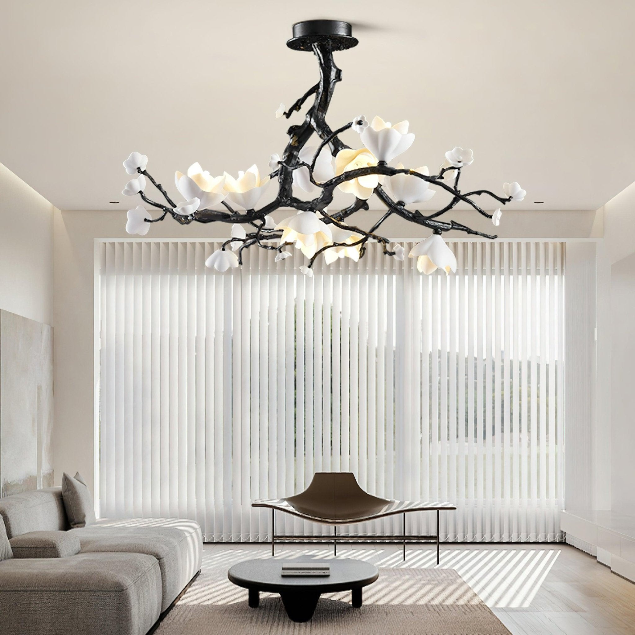 Aureira Pendant Lamp Black Copper Tree Wild Fruits