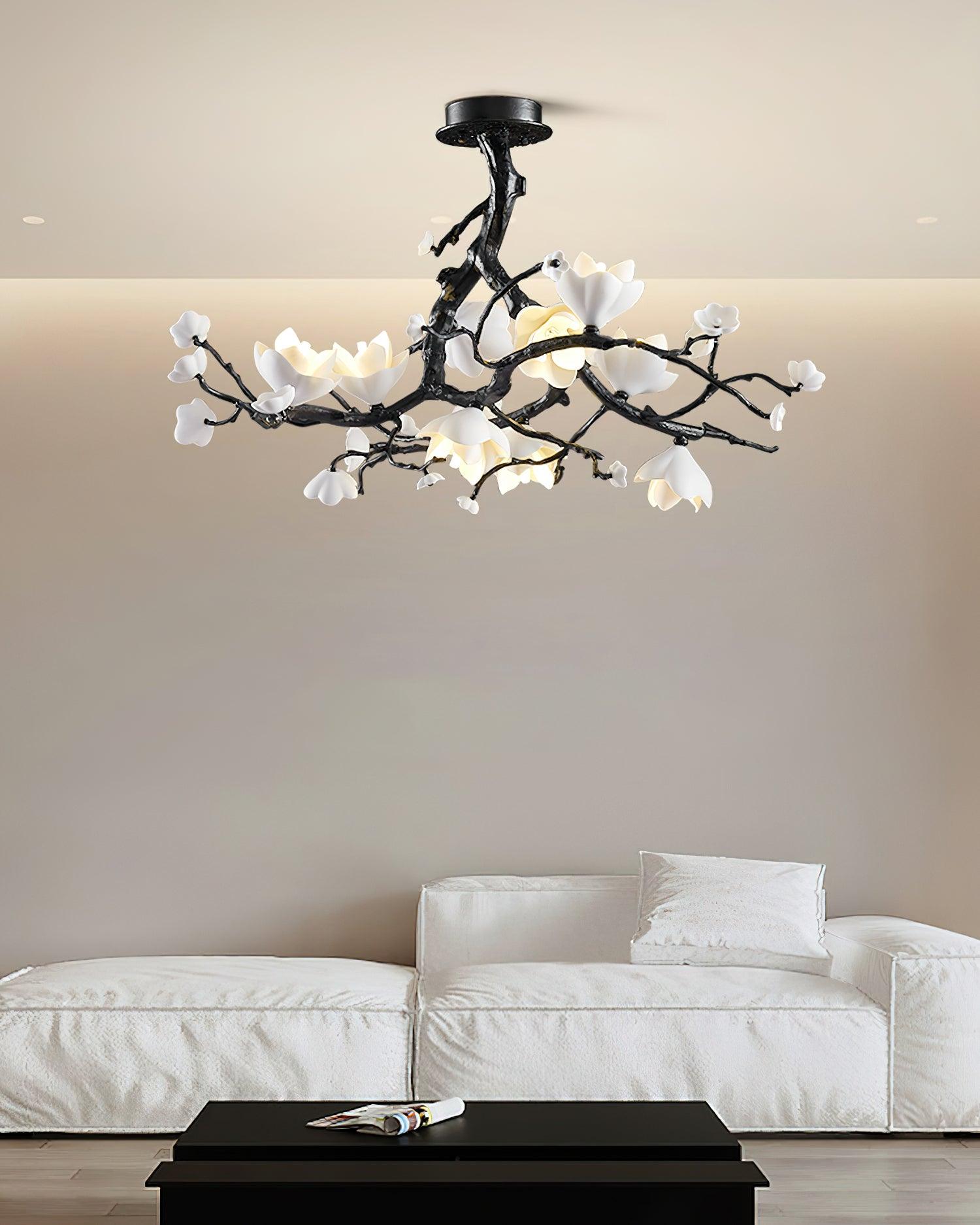 Aureira Pendant Lamp Black Copper Tree Wild Fruits