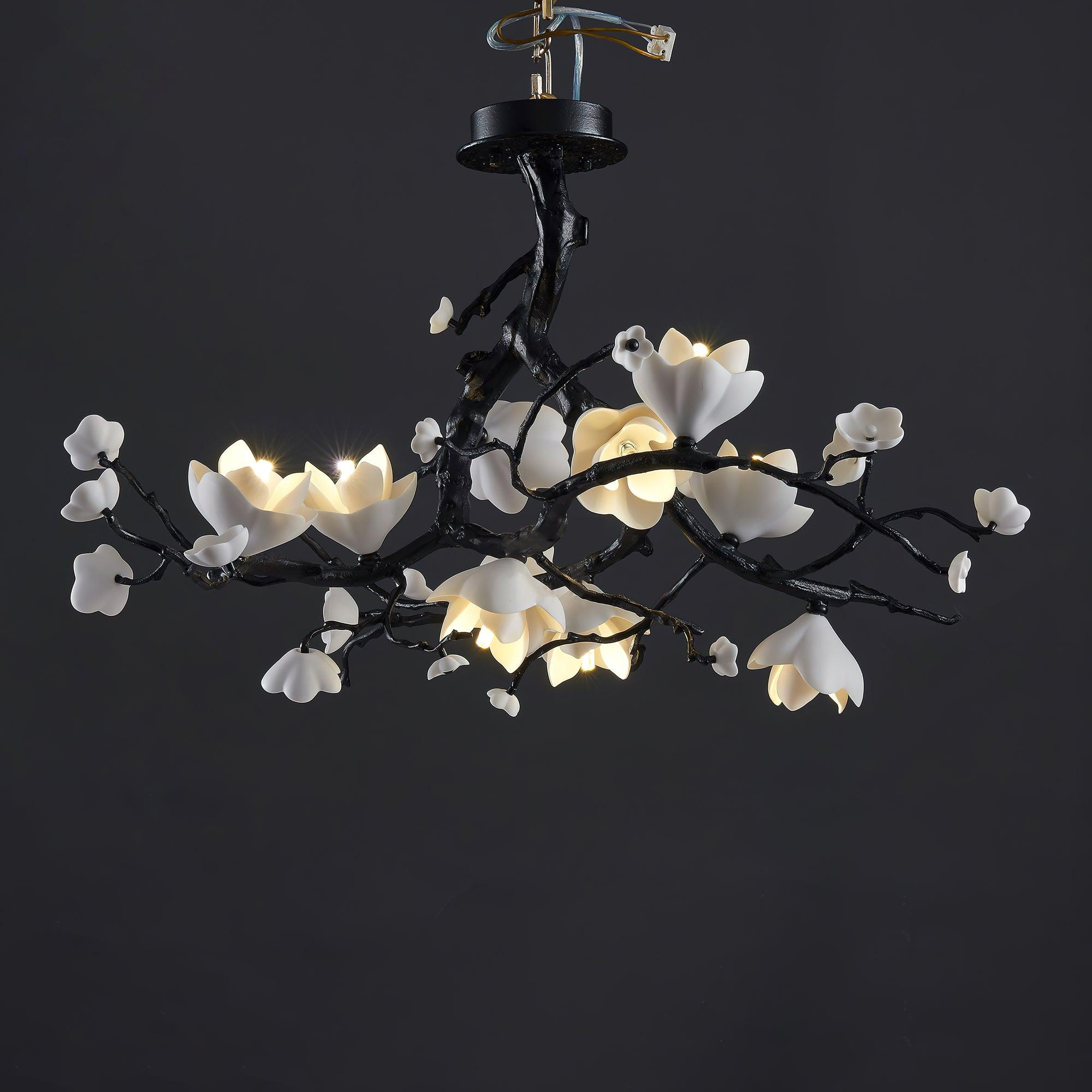 Aureira Pendant Lamp Black Copper Tree Wild Fruits