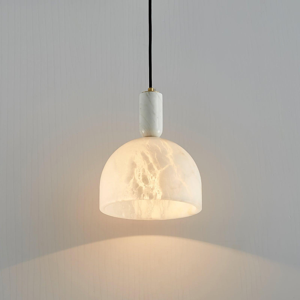 Leda Minimalist Alabaster Pendant Light
