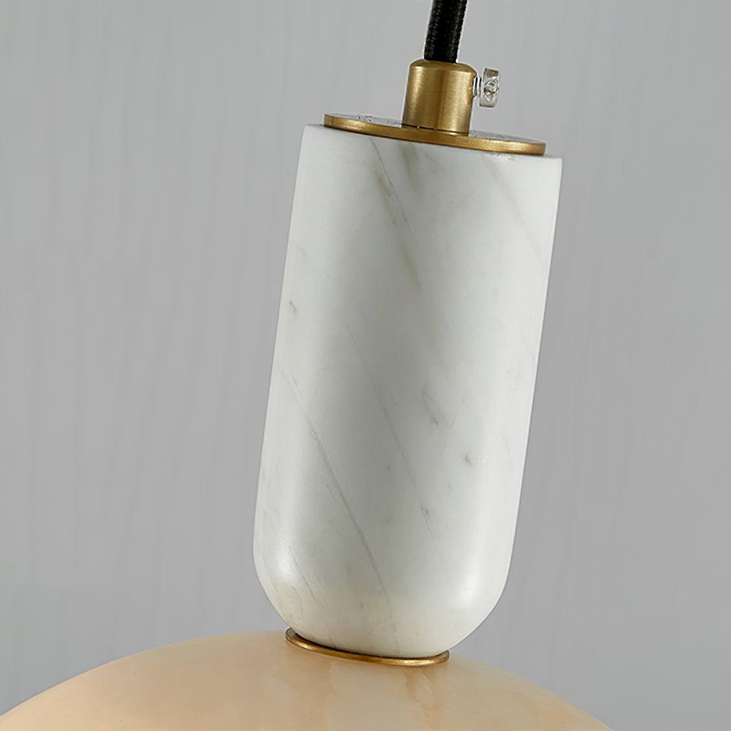Leda Minimalist Alabaster Pendant Light