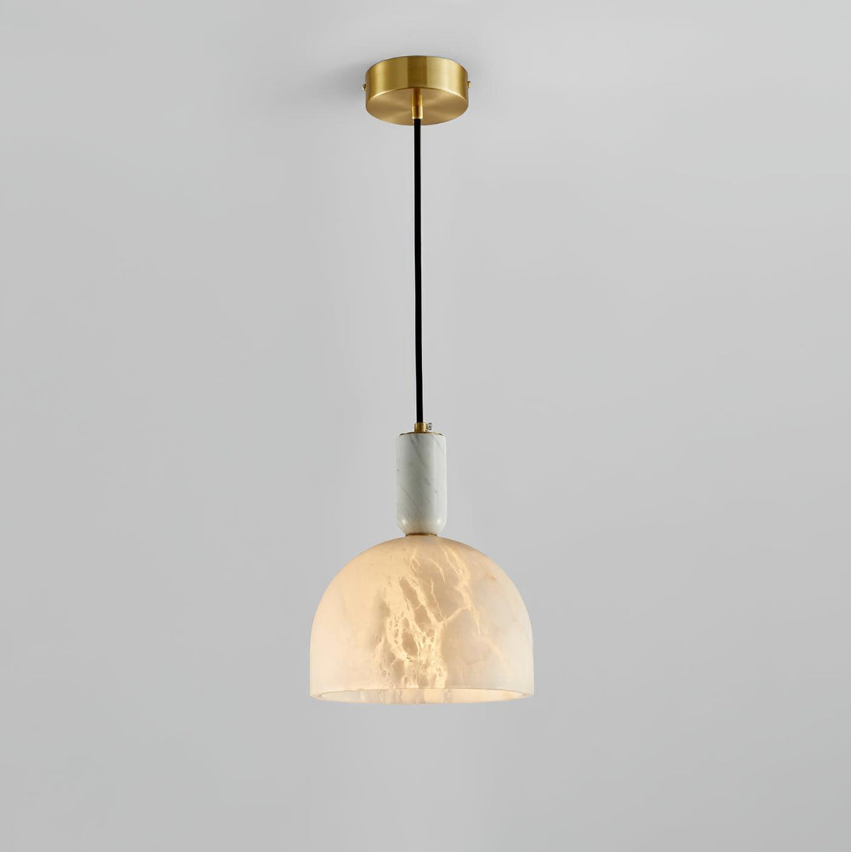 Leda Minimalist Alabaster Pendant Light
