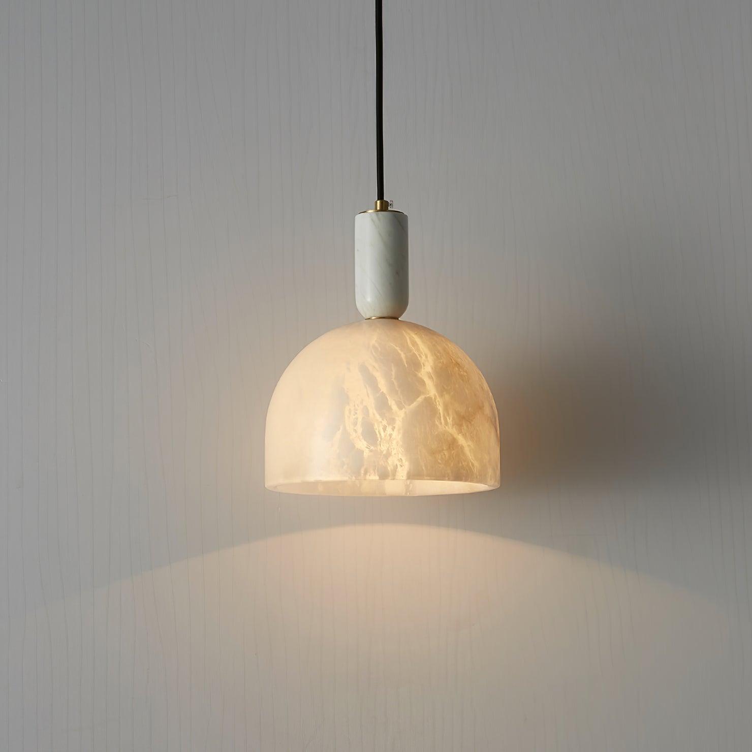 Leda Minimalist Alabaster Pendant Light