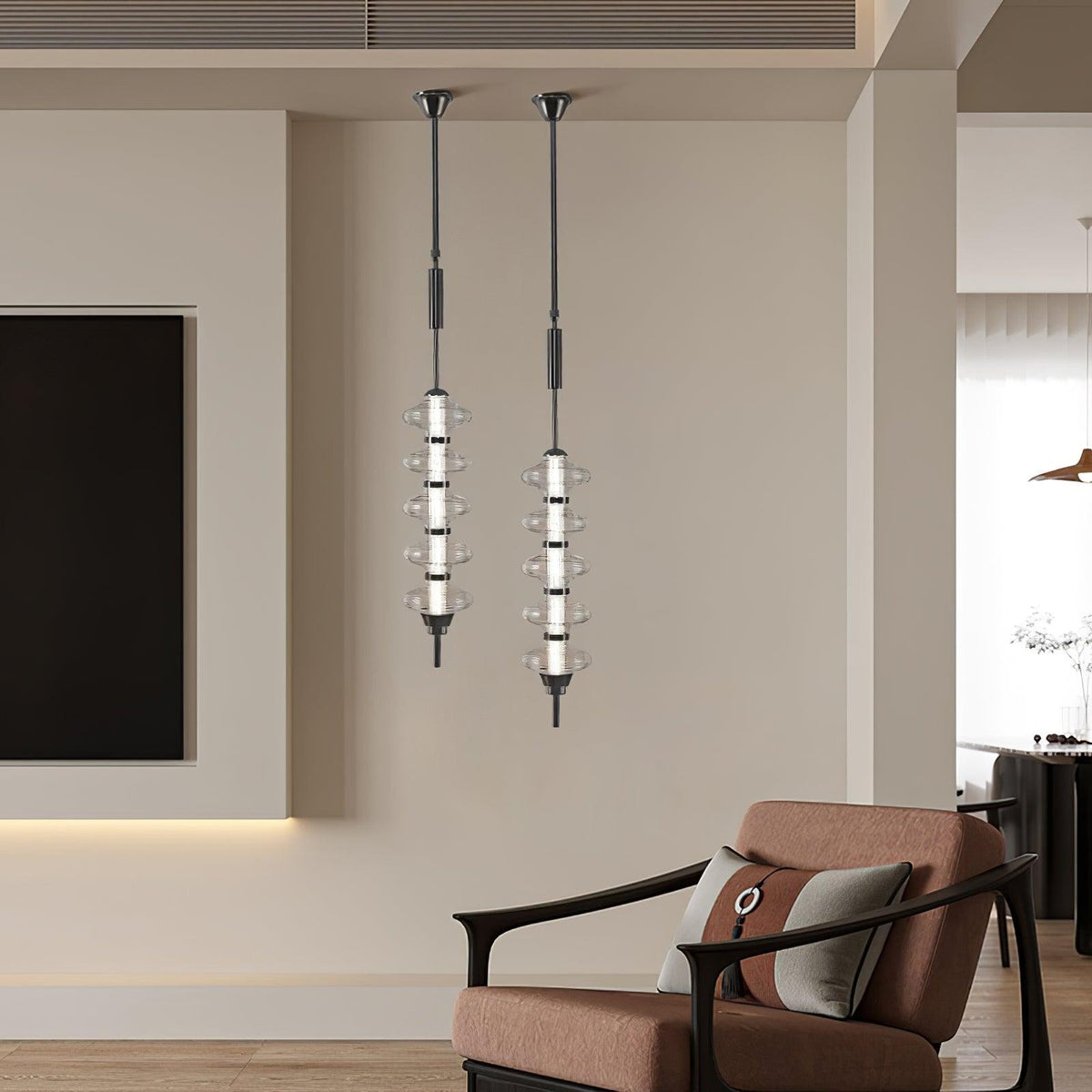 Vesperare Glass Pendant Light