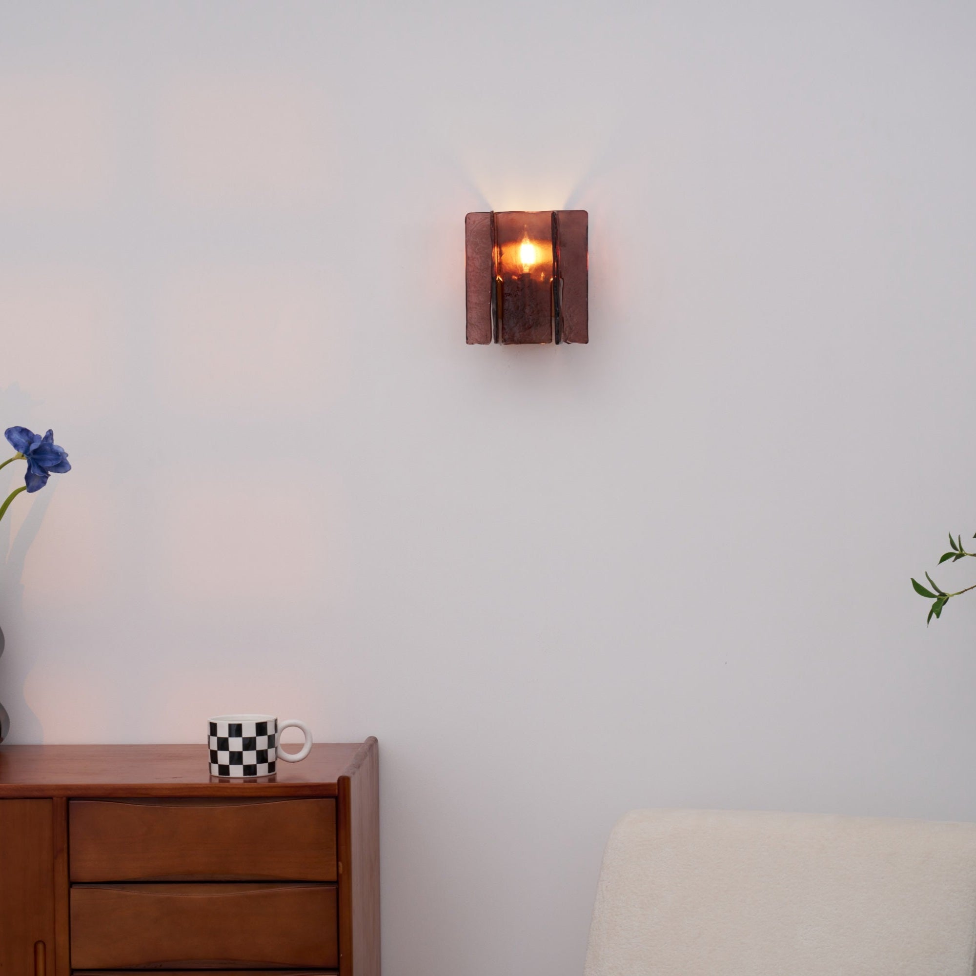Lustra Wall Light Brass Glass Clear - Neutral Decor