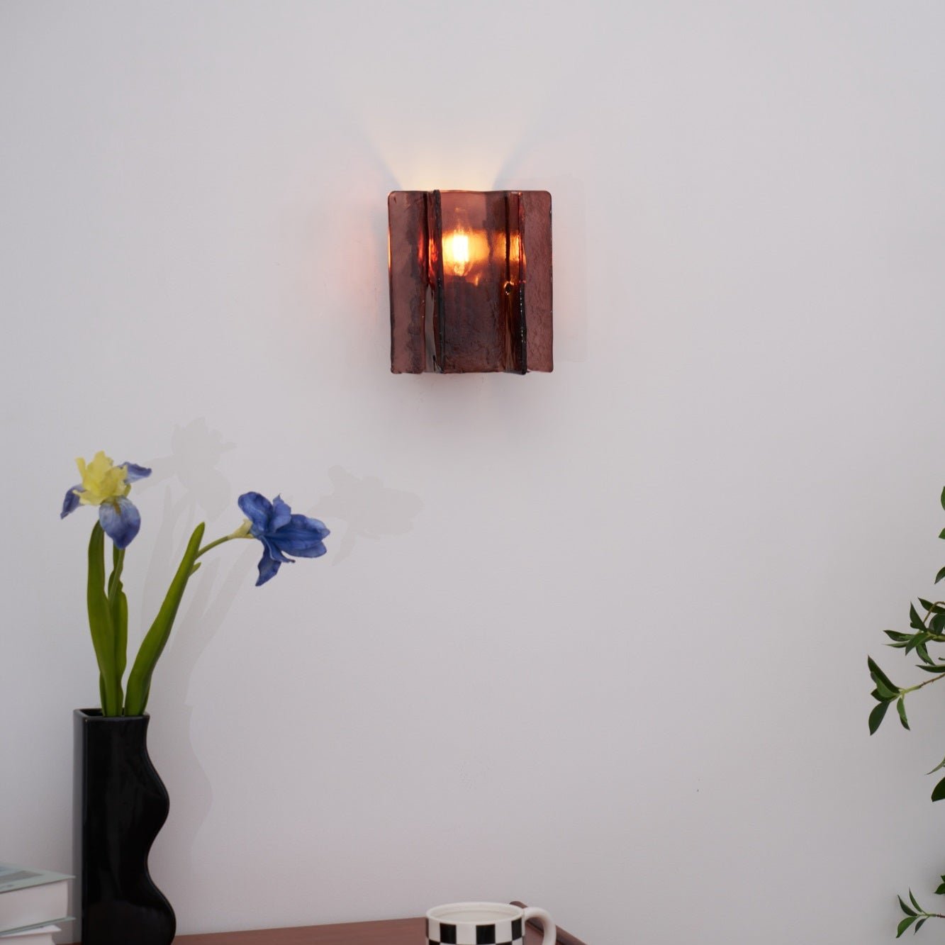 Lustra Wall Light Brass Glass Clear - Neutral Decor