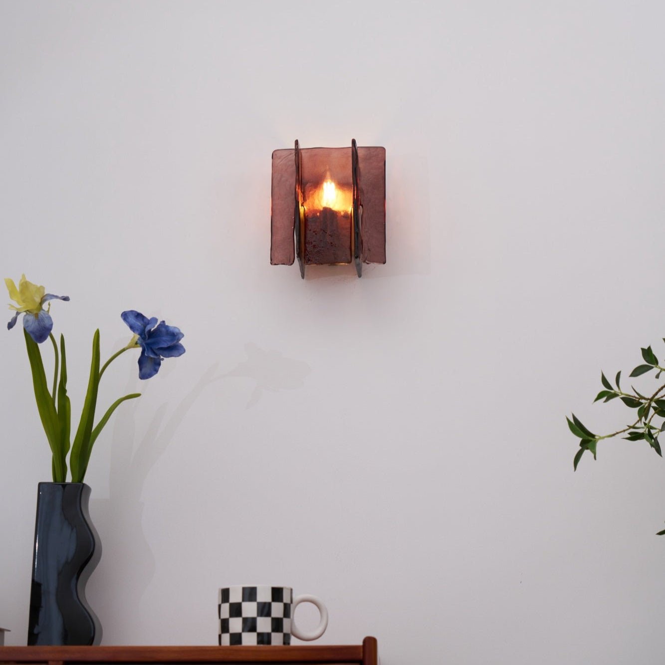 Lustra Wall Light Brass Glass Clear - Neutral Decor