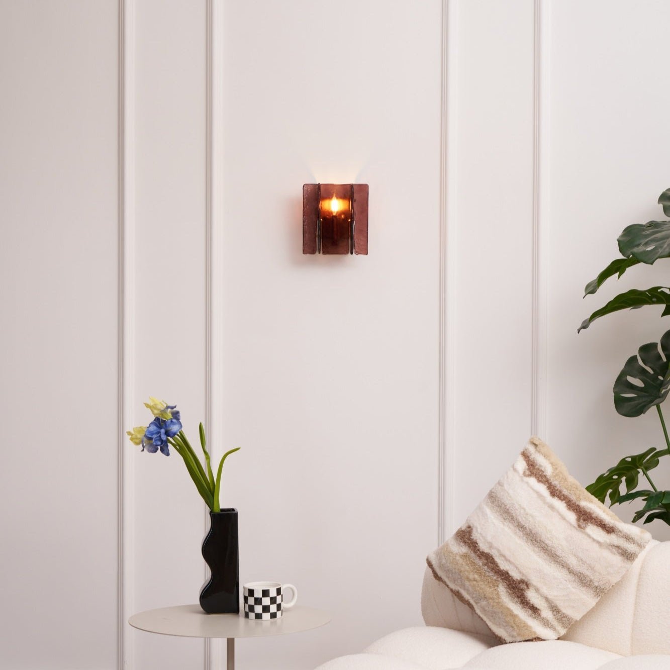 Lustra Wall Light Brass Glass Clear - Neutral Decor