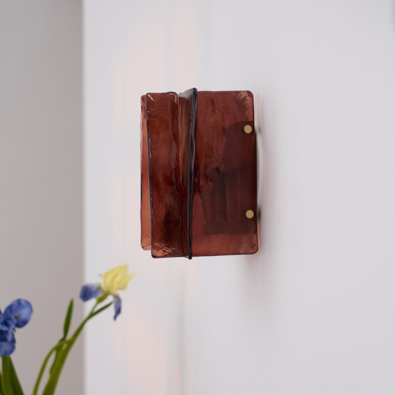 Lustra Wall Light Brass Glass Clear - Neutral Decor