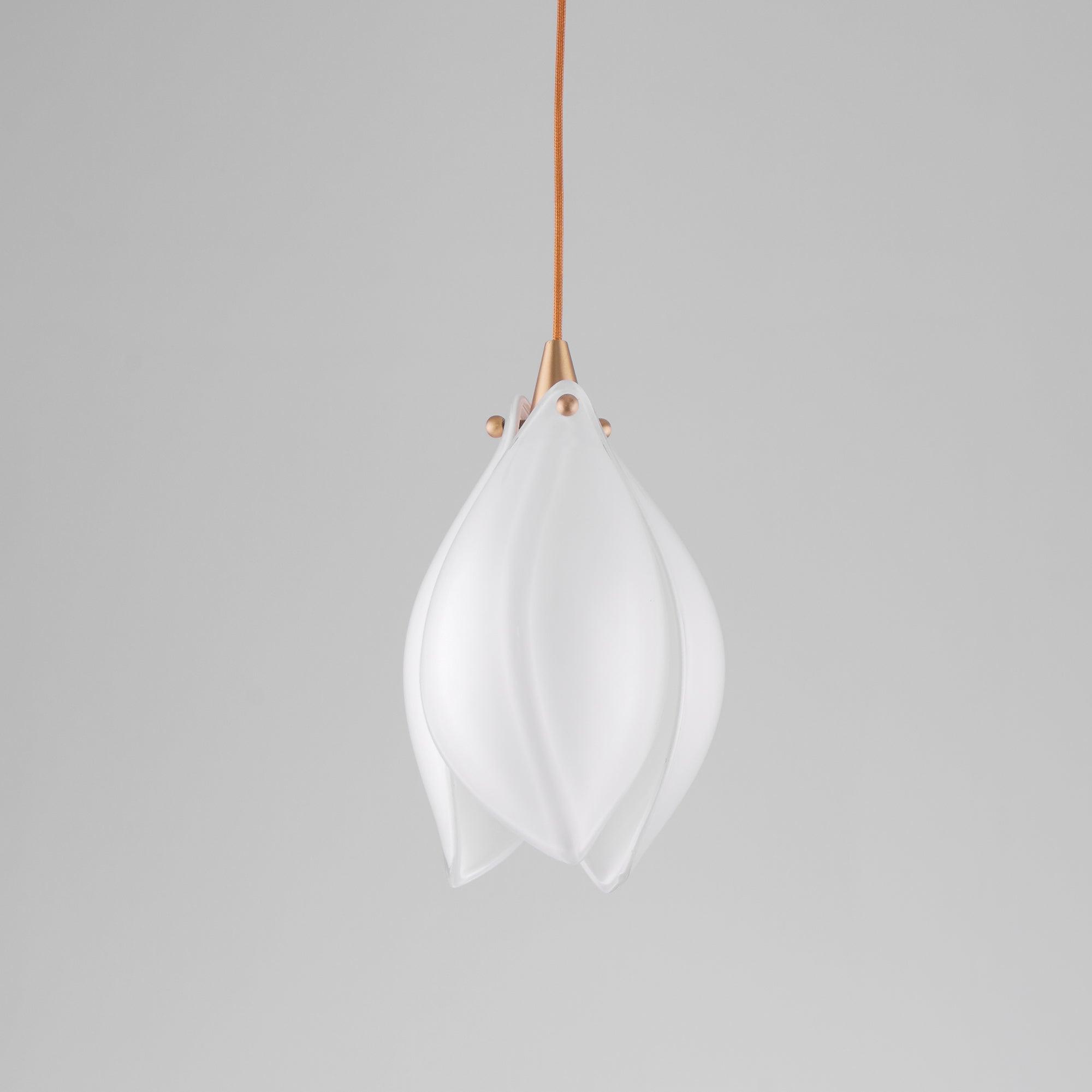 Tessa Pendant Lamp White Floral Ceramic