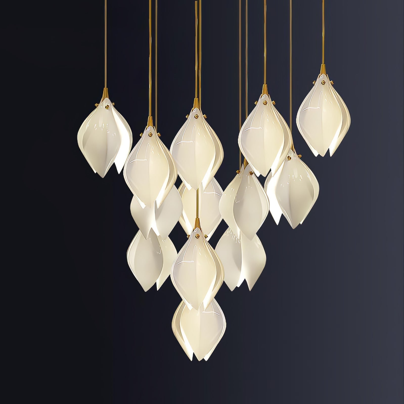 Tessa Pendant Lamp White Floral Ceramic