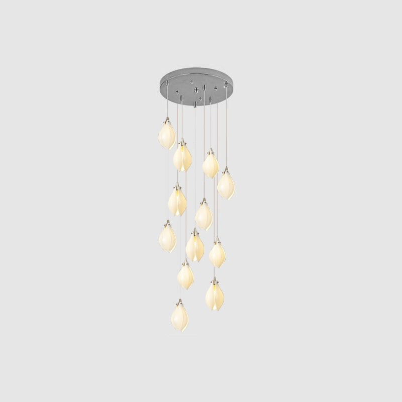 Tessa Pendant Lamp White Floral Ceramic