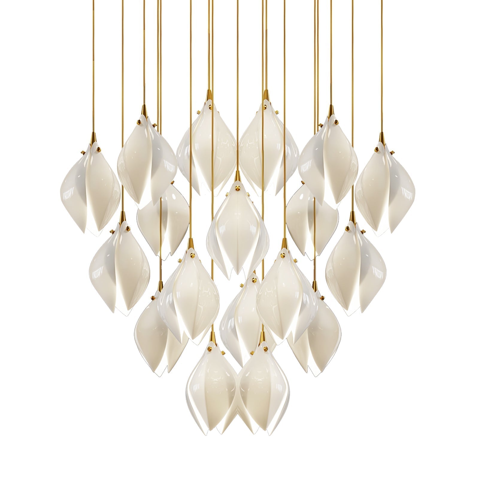 Tessa Pendant Lamp White Floral Ceramic