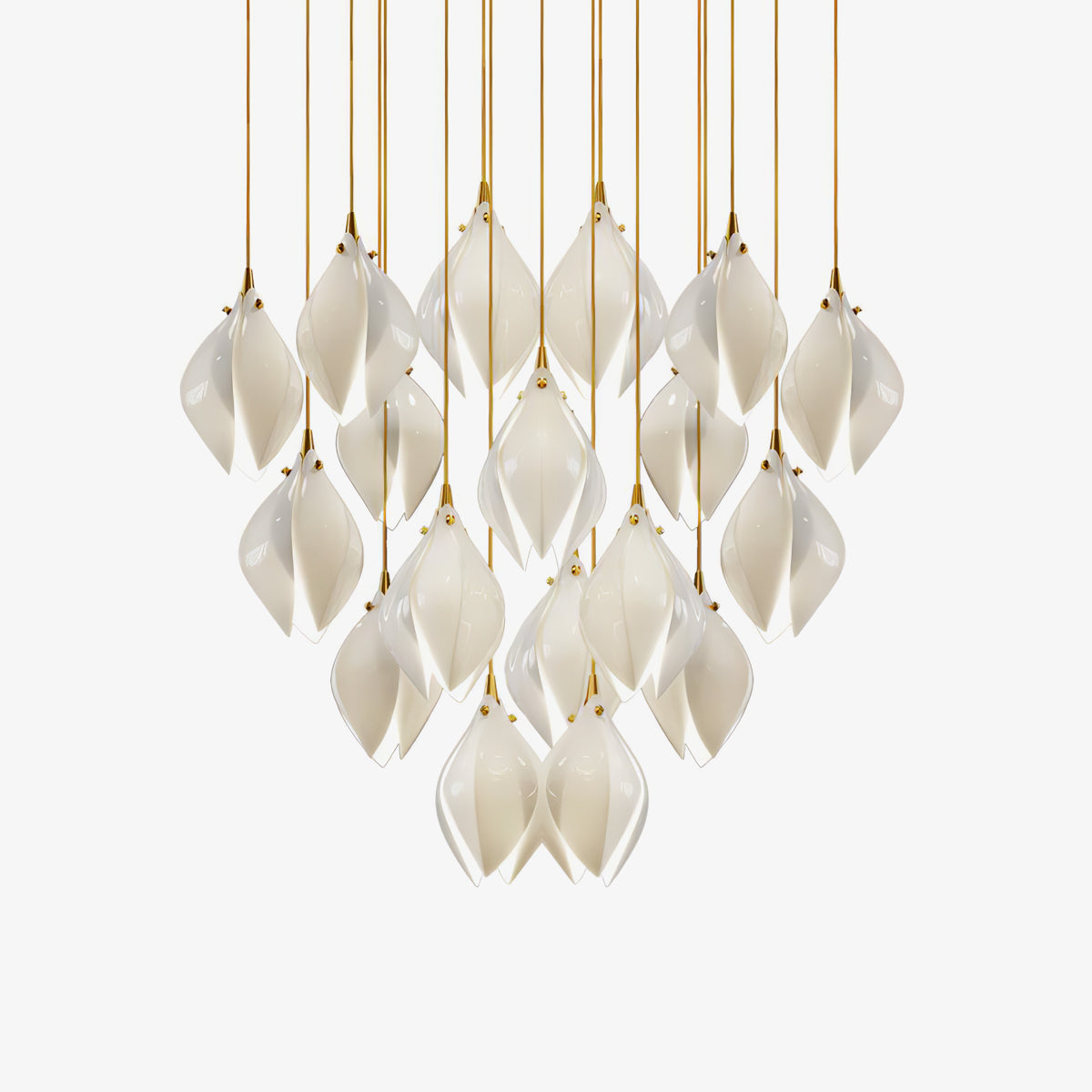 Tessa Pendant Lamp White Floral Ceramic