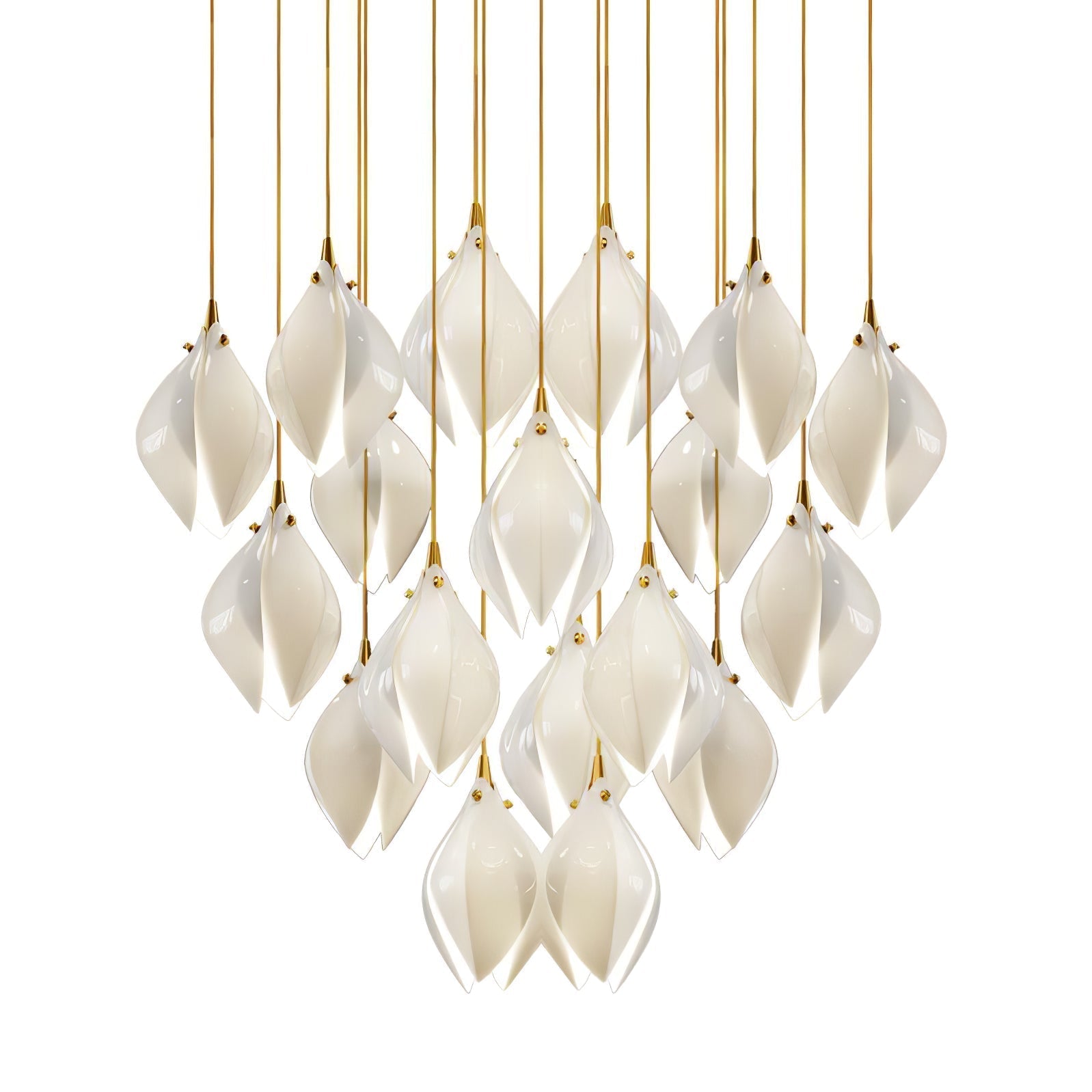 Tessa Pendant Lamp White Floral Ceramic