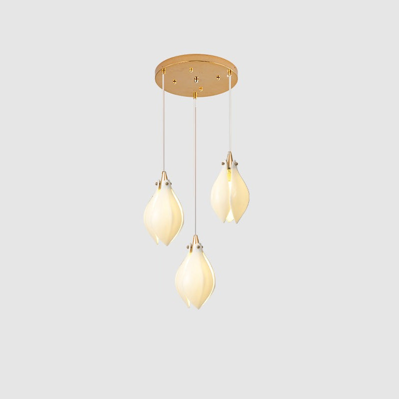 Tessa Pendant Lamp White Floral Ceramic