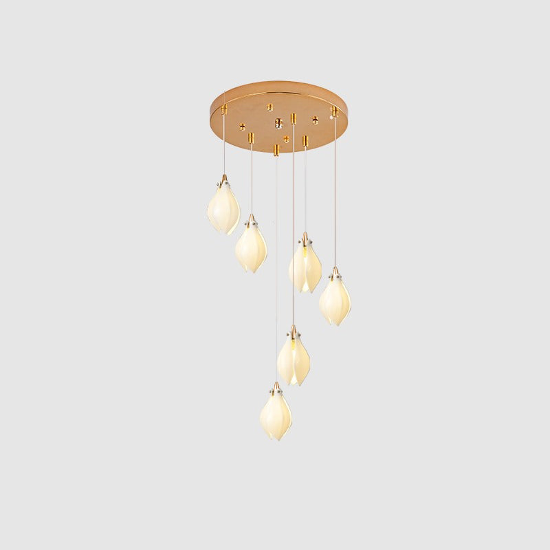 Tessa Pendant Lamp White Floral Ceramic