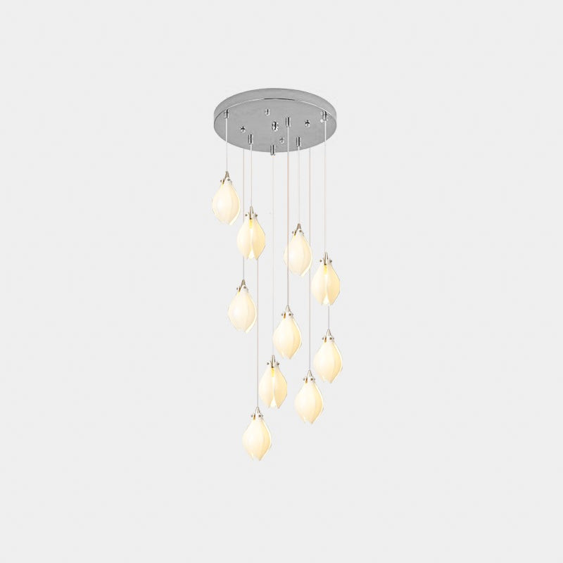 Tessa Pendant Lamp White Floral Ceramic