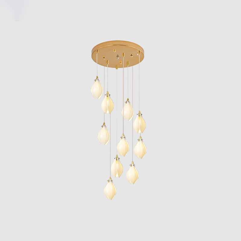 Tessa Pendant Lamp White Floral Ceramic