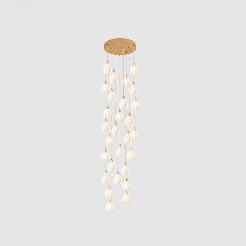 Tessa Pendant Lamp White Floral Ceramic