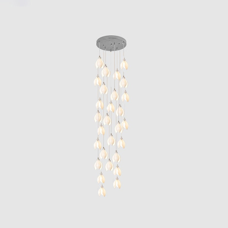 Tessa Pendant Lamp White Floral Ceramic