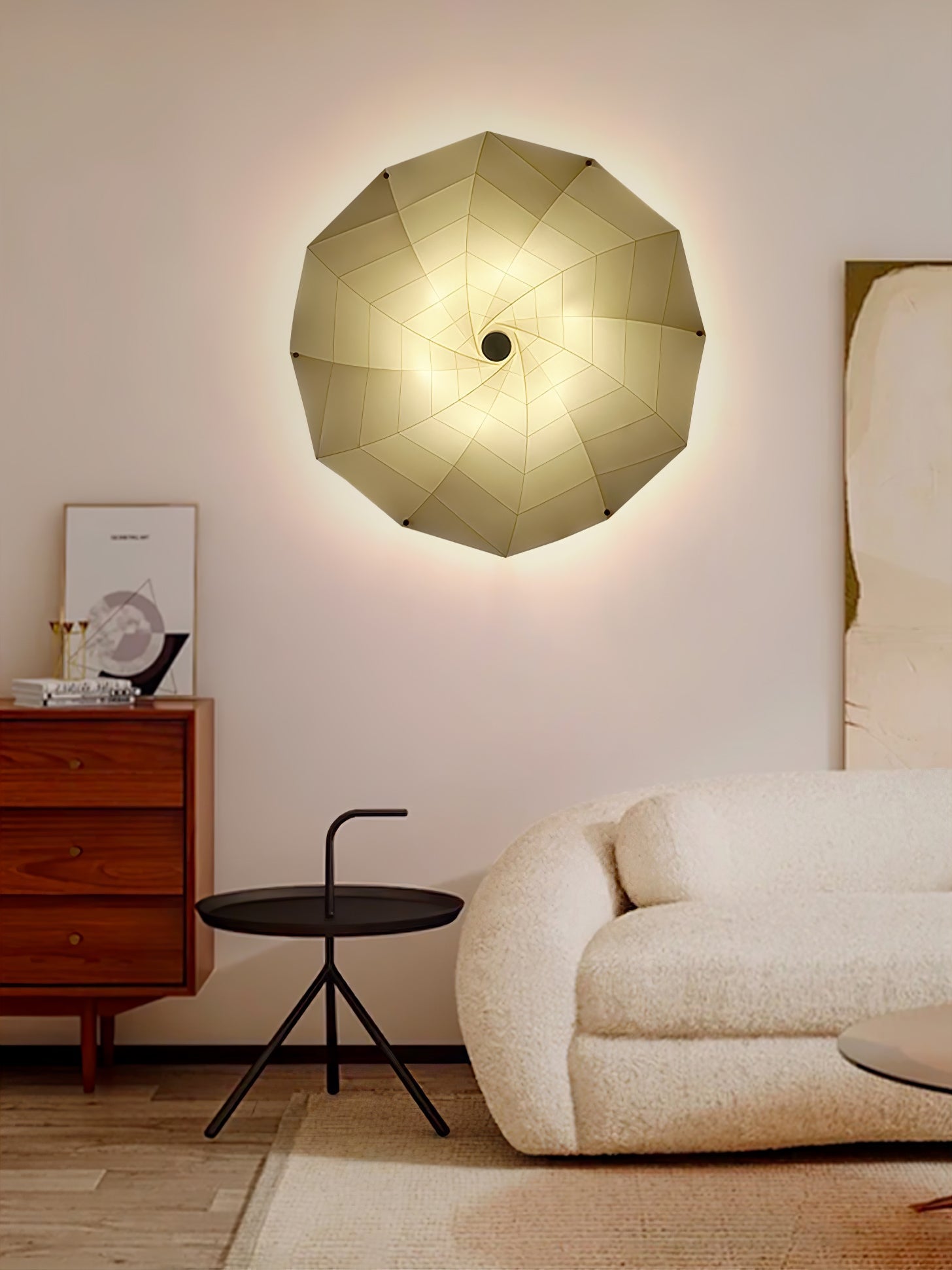 Liniise Spiral Fabric Pendant Light