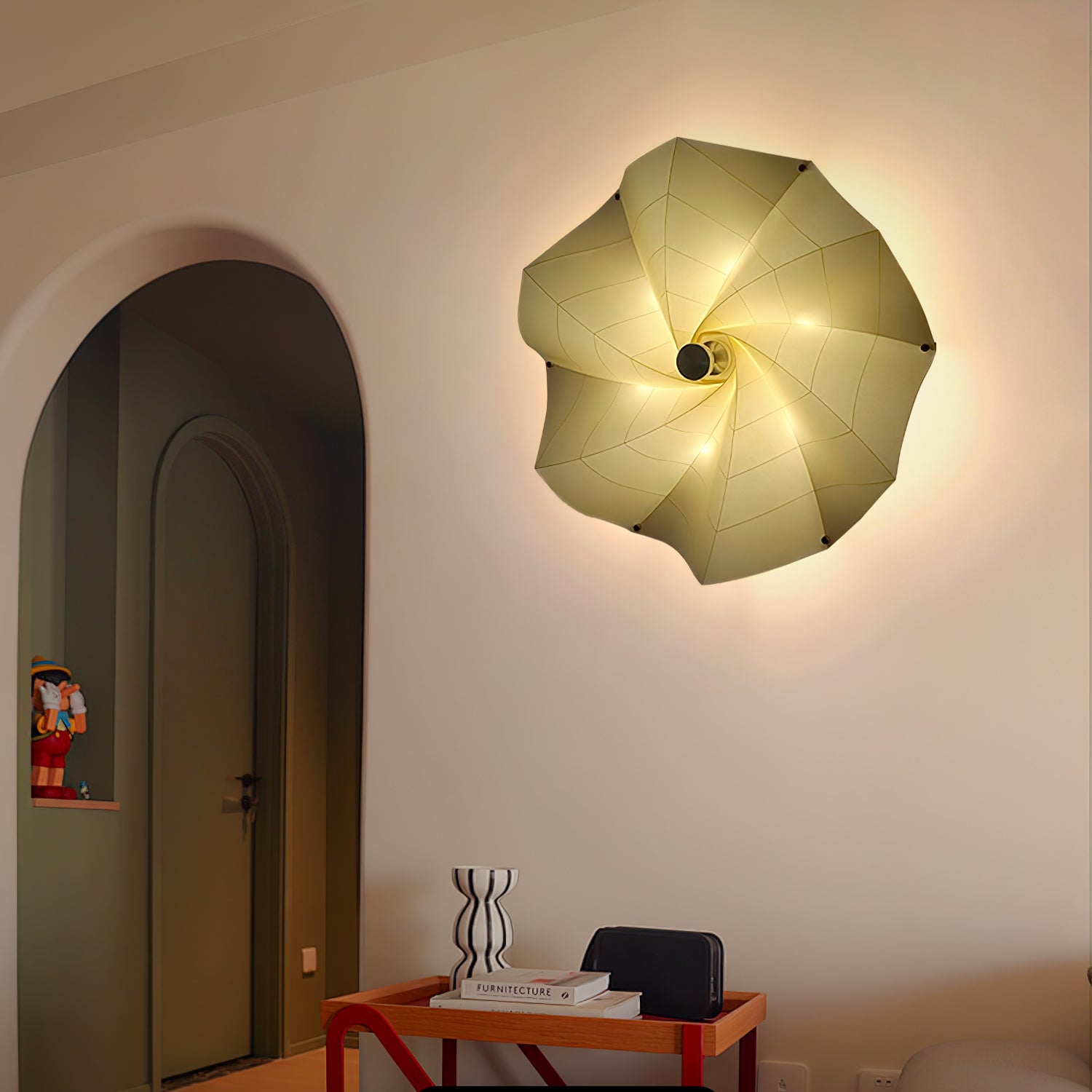 Liniise Spiral Fabric Pendant Light
