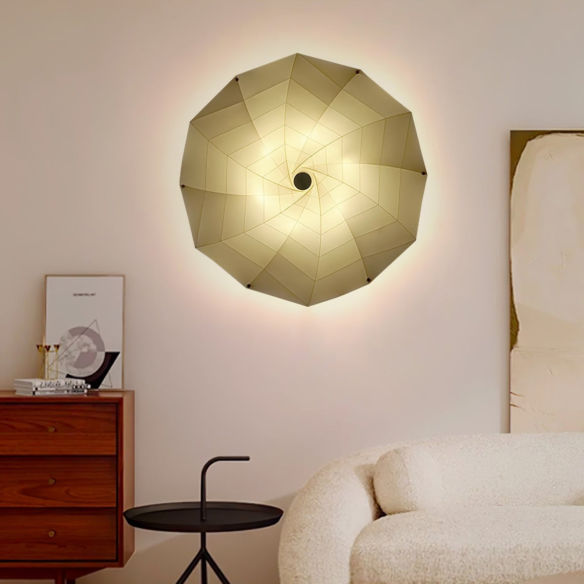 Liniise Spiral Fabric Pendant Light