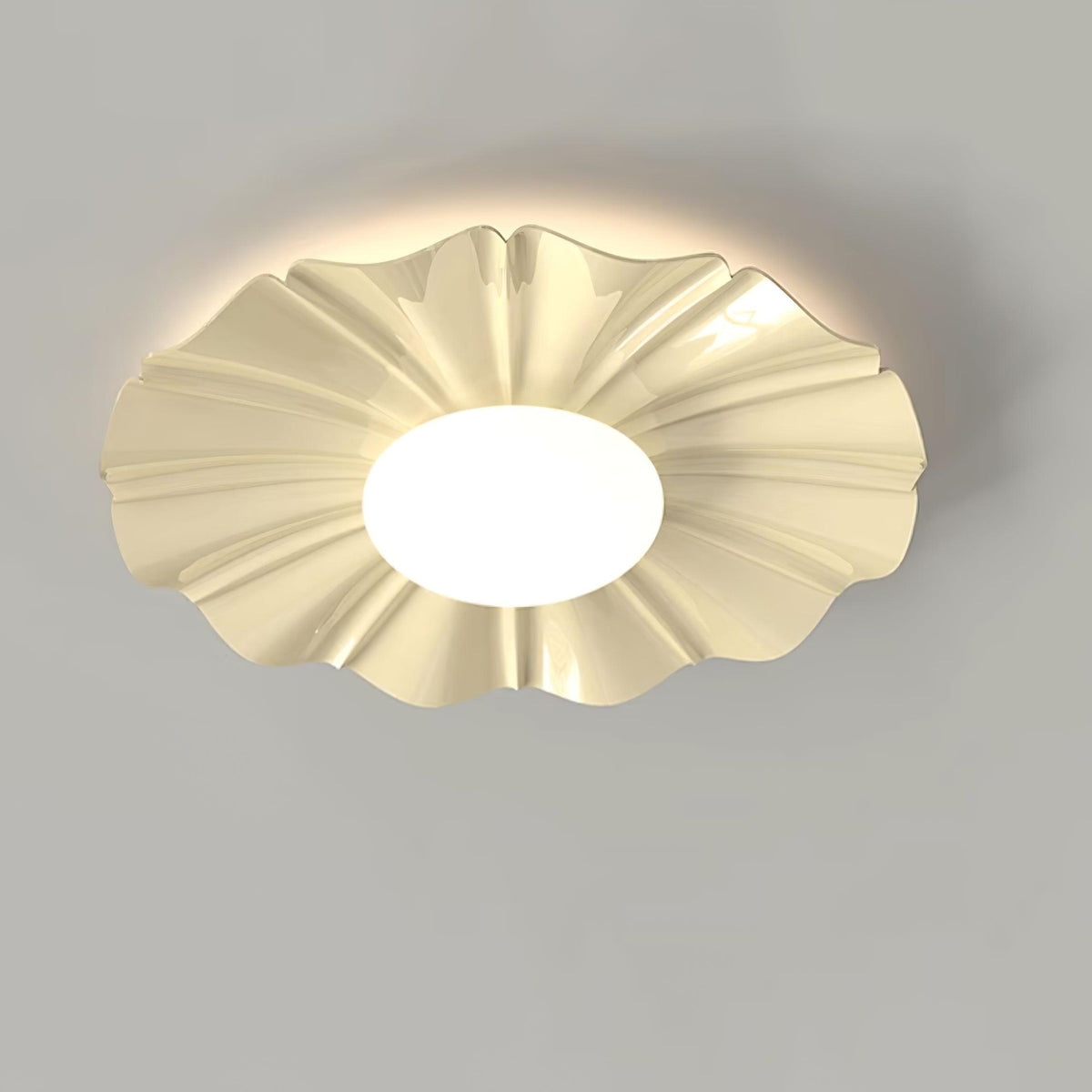Oriiraya Ceiling Light Gold LED Scalloped for Bedroom